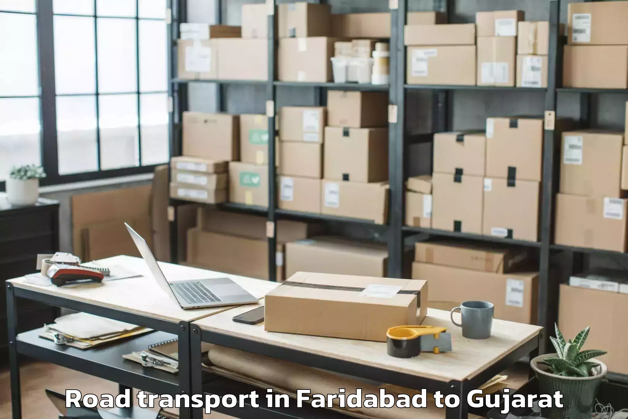 Top Faridabad to Shree Somnath Sanskrit Univers Road Transport Available